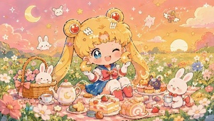 Q版美少女野餐时刻