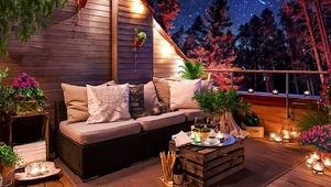 春天小屋流星夜