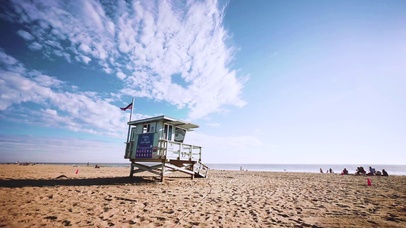 4K 高清 洛杉矶海滩