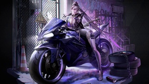 炫酷机车少女