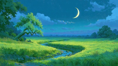 夜景插画4K