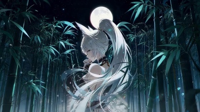 月光竹林女孩