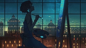 星空雨夜艺术家