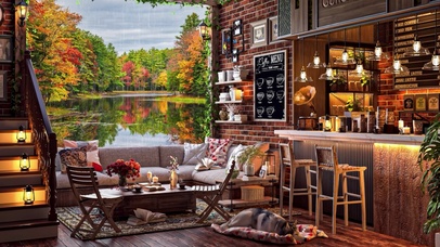 秋雨森林咖啡馆