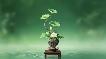 简约风荷花
