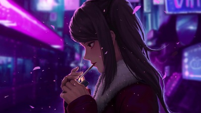 抽烟的女孩