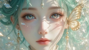 小清新眼睛里有星星