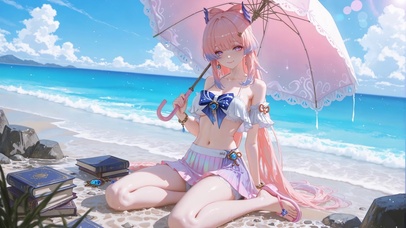 沙滩纯欲宫心海