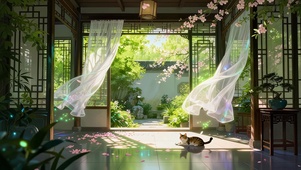 唯美古风庭院