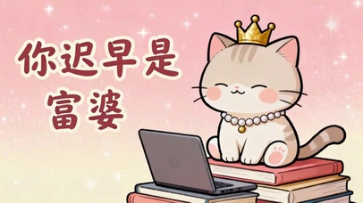 可爱猫咪你迟早是富婆