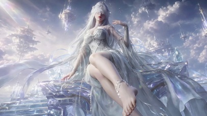 云端浮空城绝美女神