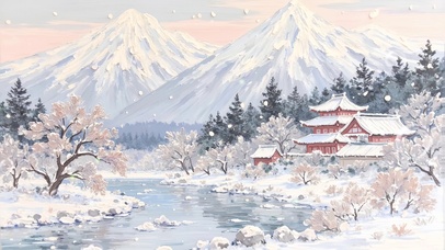冬·雪染山峦