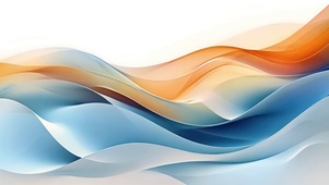  彩色弧形抽象渐变线条