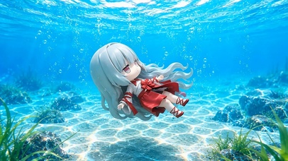 水中女孩