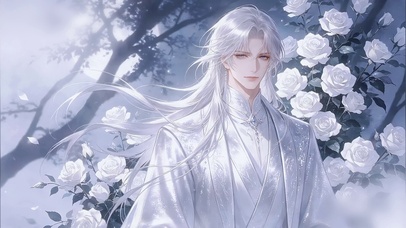 白玫瑰古风少年