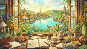 湖景窗台学习