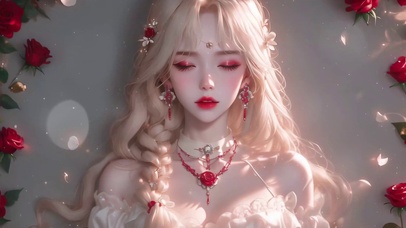 唯美治愈阳光元气性感金发女神