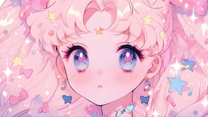 粉色月野兔