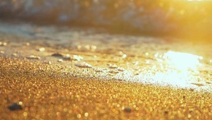 4K绝美夕阳海滩