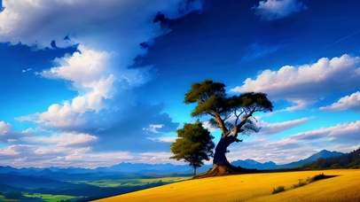 清新护眼郊外美景