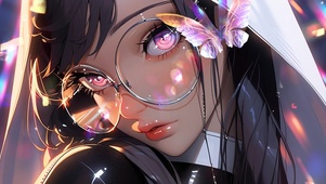 眼镜少女