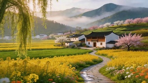 春满江南村