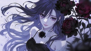 酒红玫瑰少女
