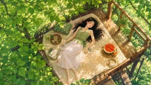 林间露台的夏日甜梦
