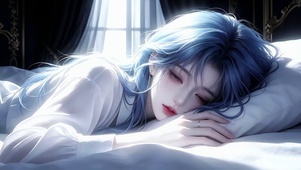 不想上班的美女