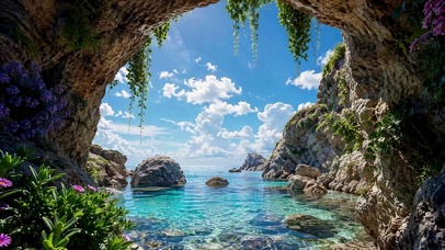 海岸秘境晴空