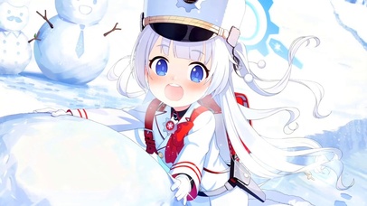 堆雪人的可爱小萝莉