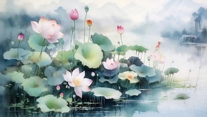 一池荷花