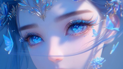 蓝色梦幻眼睛
