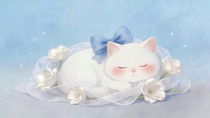 睡着了猫咪