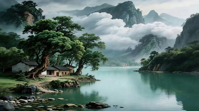 隐居山水间