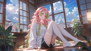 阳光洒满地甘露寺蜜璃