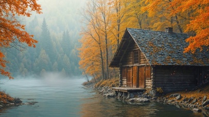 水边木屋