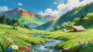 治愈草原河流