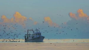 海上晚霞