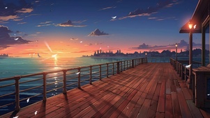 黄昏风景壁纸