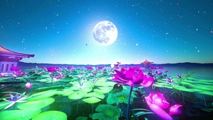 荷塘月下