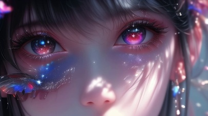 一双眼，映出繁星与梦境