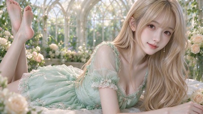 4K纯欲系长发美女