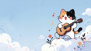 吉他小猫
