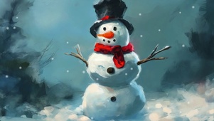 可爱雪人