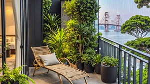 【雨景】阳台外的雨