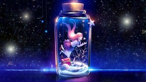 星空瓶子少女