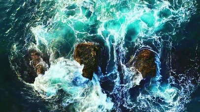 唯美治愈海浪 4K