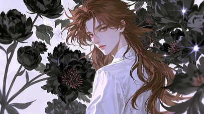 黑色郁金香异域少年