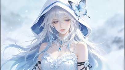 蓝蝶雾汐冰感少女